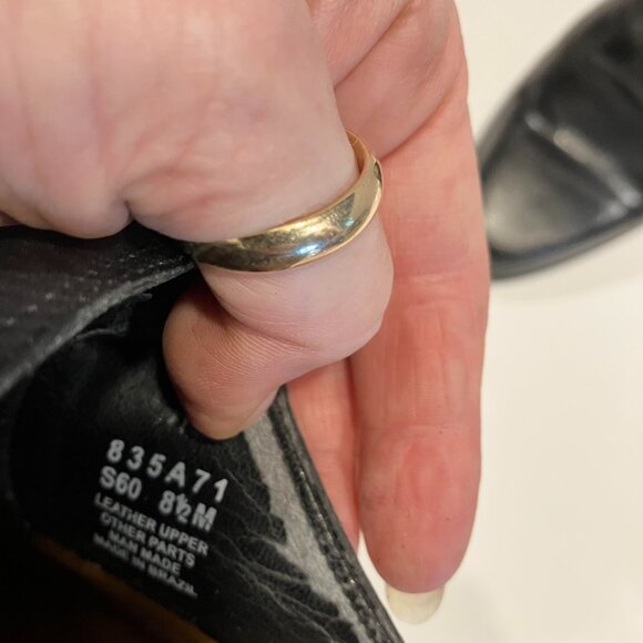 Naturalizer Black Leather Mules with Chunky Heels Womens Size 8.5 - Picture 9 of 13